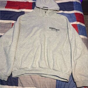 Essentials fear of God hoodie grey